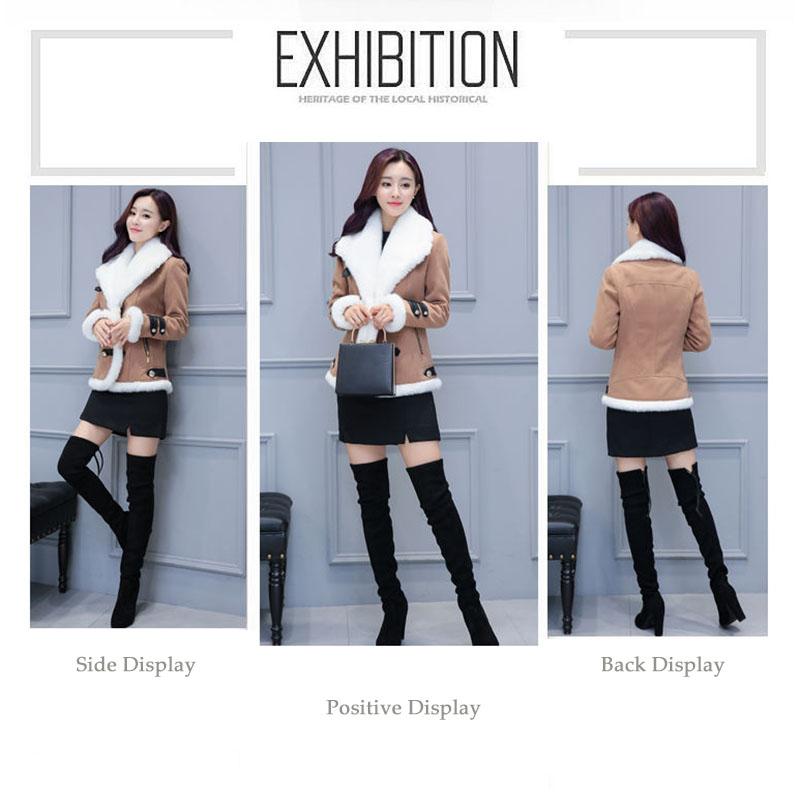 Autumn and Winter New Style Short Lamb Wool Coat Women's Corduroy Cotton-padded Coat Padded Coat Padded Coat