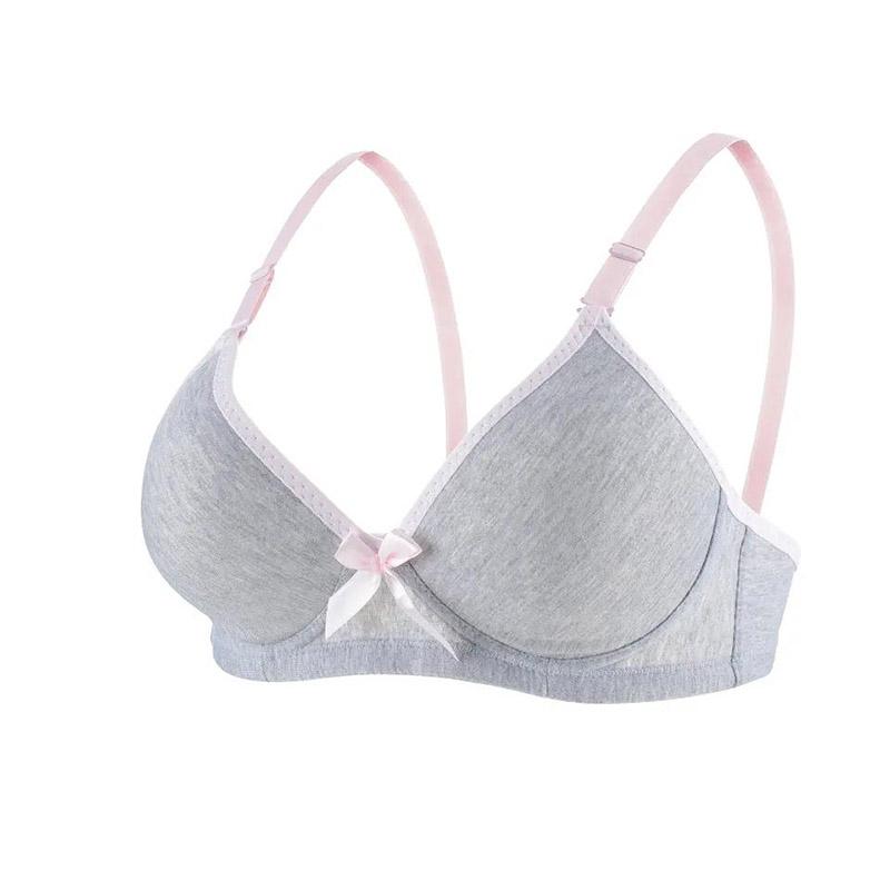 Sweet Style Ladies Underwear Thin Section Comfortable Breathable Skin-Friendly No Steel Rings Gathering Stereotypes Versatile Bra