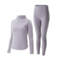 Women Long Sleeve Thermal Underwear Women Winter Thicken Tight Suit Sexy Pajamas Autumn Spring Windproof Soft Lining Comfortable Breathable Versatile
