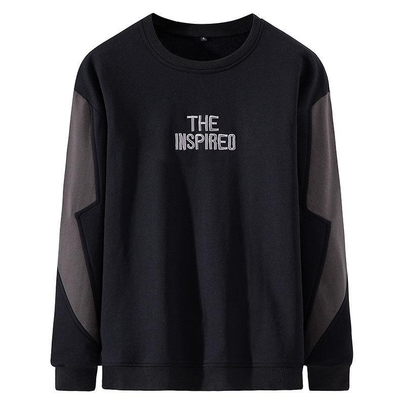 Spring and Autumn Sweater Men's Long-sleeved T-shirt Round Collar Casual Loose Pullover Top