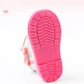 Children's Rain Shoes Water Shoes Non Slip Girls Bowknit Decoration Colorful Rain Boots Cartoon Four Seasons Rubber Rain Boots