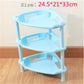 3 Layers Bathroom Shelf Kitchen Storage Shelf Desktop Living Room Shelf Tripod Snack Rack
