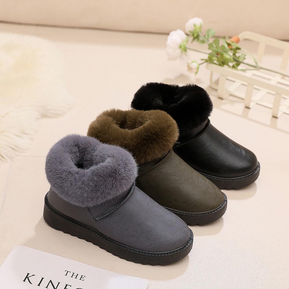 Snow Boots Women Winter Short Tube Thick-soled Fashion Plus Velvet Thickening Northeast Waterproof Non-slip Warm Cotton Shoes