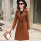 Autumn and Winter Korean Style Slim Slimming Fashion Temperament Mid-length Waist Woolen Coat Women's Woolen Coat