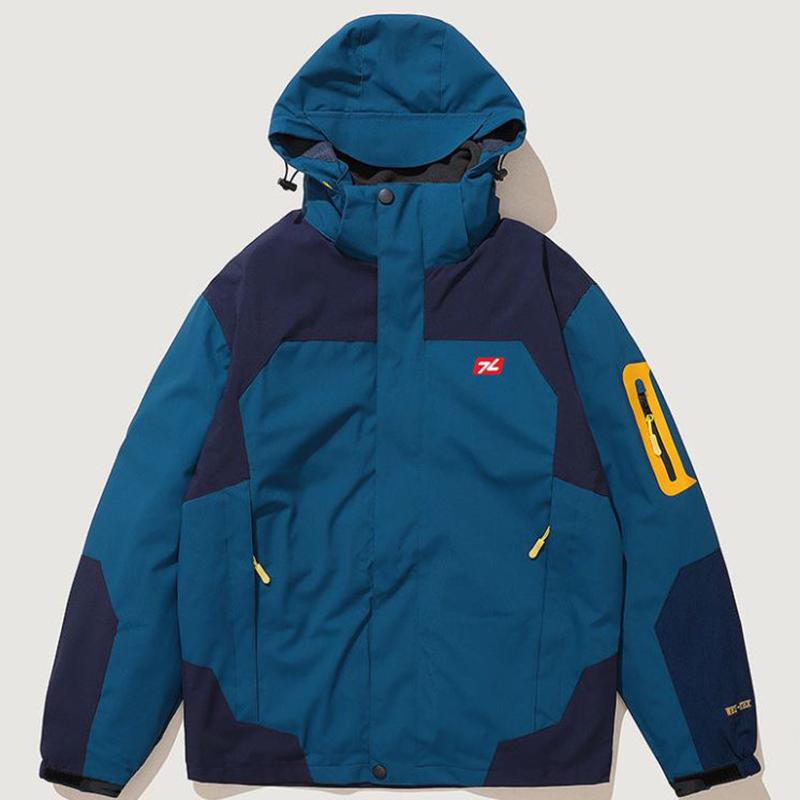 Men's Outdoor Jacket Two-piece Winter Thickened Windproof Waterproof Sports Jacket Ski Mountaineering Suit