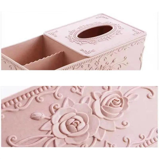 Paper Towel Pumping Box Storage Box Desktop Multifunctional Debris Sorting Box Remote Control Cosmetic Storage Dormitory Essential
