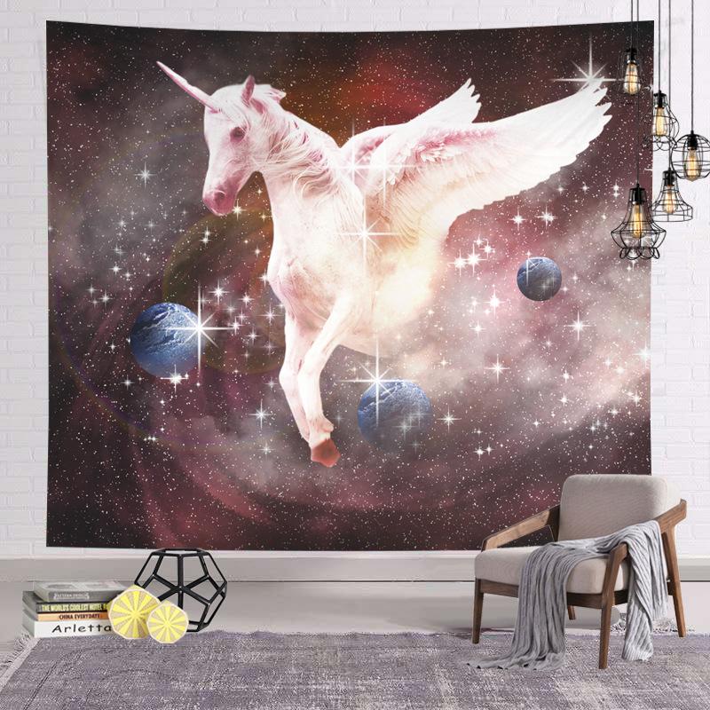 Nordic Starry Sky Background Hanging Cloth Dormitory Renovation Room Bedroom Tapestries