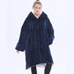 Wearable TV Blanket Hooded Blankets for Adult Sofa Cozy Super Soft Warm Blanket with Sleeves Hoodie Oversized Sweatshirt