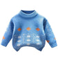 Boys and Girls Sweaters Autumn and Winter Mink Velvet Thickened Baby Pullover Sweater Knit Sweater Knitwear