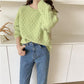 Autumn and Winter Hedging Loose and Versatile Short Outer Wear Lazy Wind Top Knit Sweater