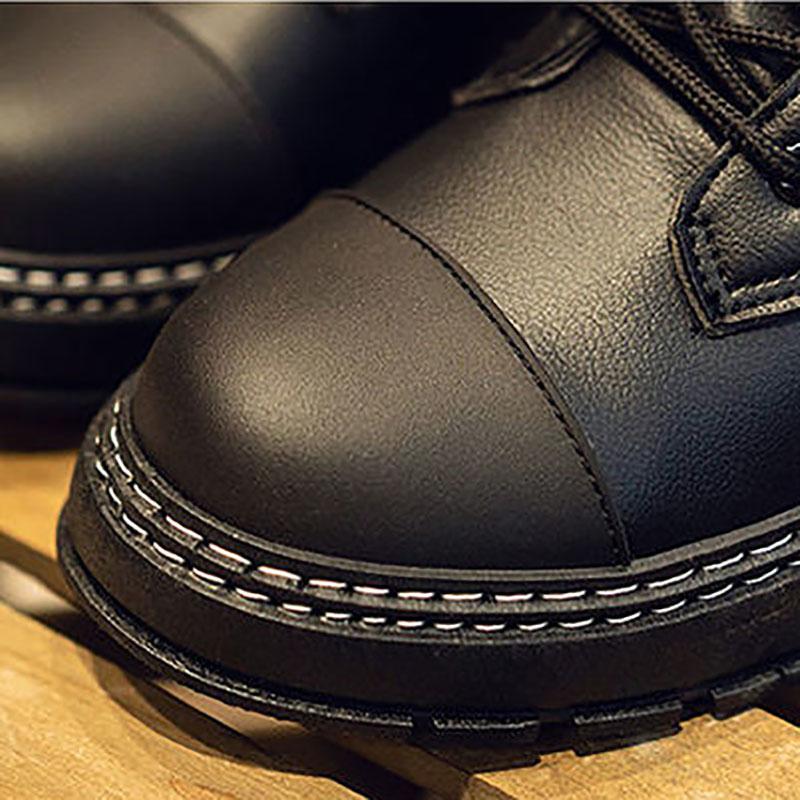 Summer Martin Boots Men's High-top British Style Korean Version of All-match Men's Shoes Locomotive Tooling Boots
