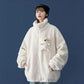 Faux Lamb Fur Bear Stand-up Collar Warm Jacket Women Autumn and Winter Loose Plus Velvet Thick Casual Cotton Warm Jacket