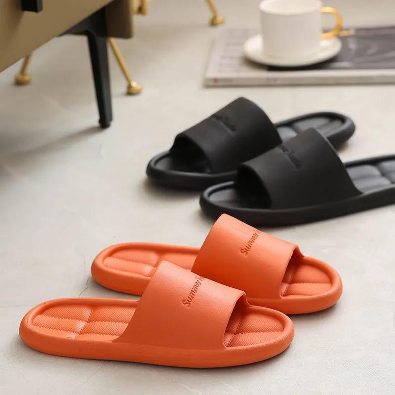 Slippers Women's Summer Non-slip Bathroom Sandals and Slippers Home Shoes Soft-soled Slippers Bathing Household Sandals and Slippers