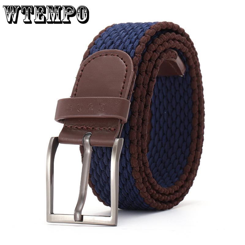 Men /women Belt High Quality Nylon Braided Elastic Belt  Outdoor Sport Simple Practical