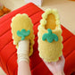 Autumn and Winter Cotton Slippers Indoor Non-slip Flat Shoes Fashionable Casual Cute