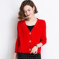 Early Autumn Retro Twist V-neck Short Top All-match Sweater Cardigan 2021 Korean Style Knitted Jacket Women