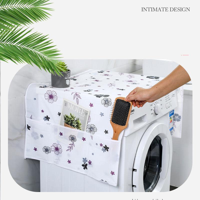 Creative PEVA Refrigerator Organizer Household Washing Machine Cover Dust Cover Waterproof Fridge Covers Kitchen Products