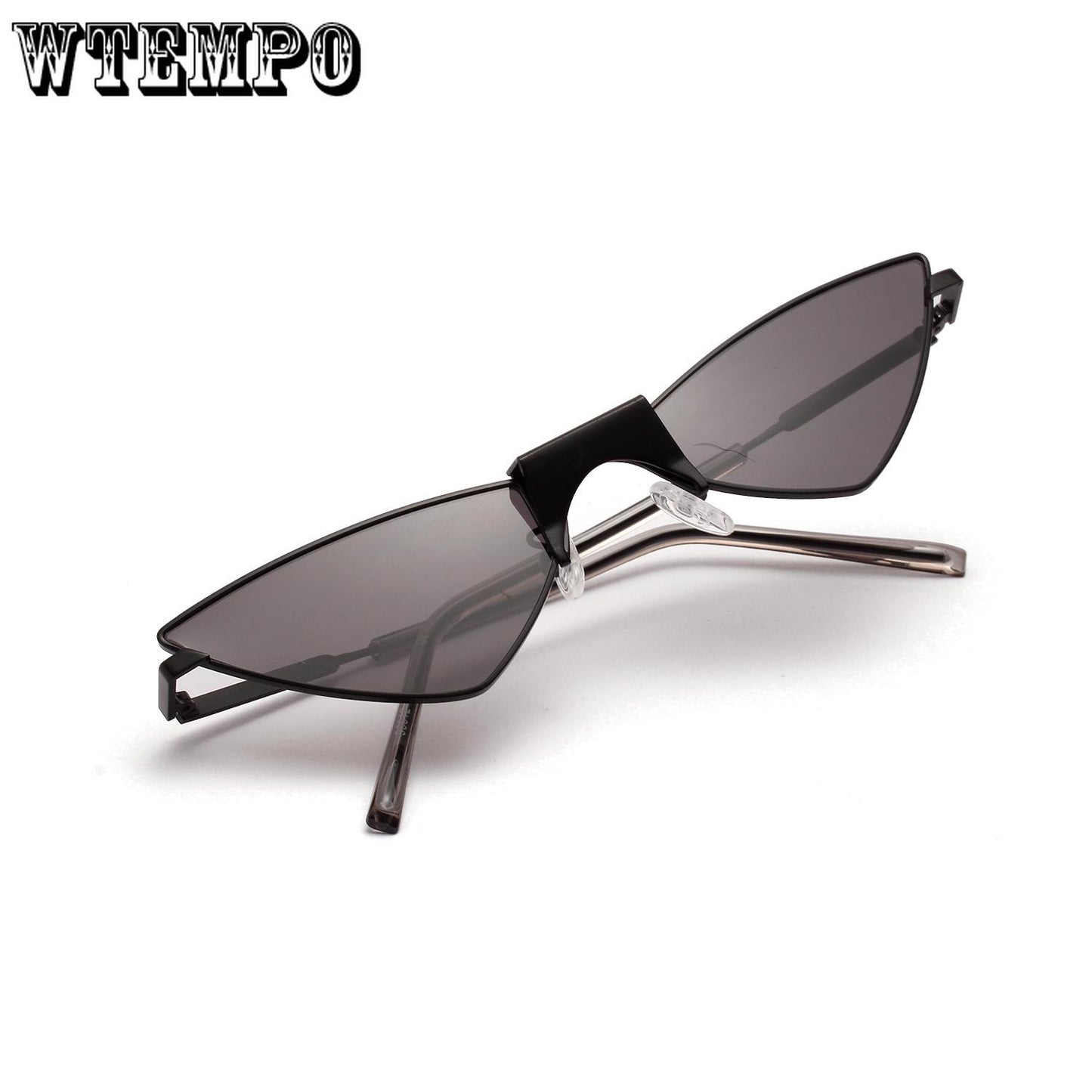WTEMPO Butterfly sharp-eyed cat glasses popular sunglasses women through red retro sunglasses female