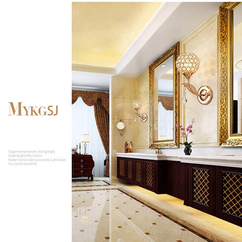Wall Sconce Crystal Wall Light Simple Creative Bedroom Bedside Wall Lamp Crystal Lights Home Ligting