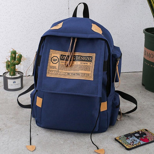 Backpack Men and Women Casual Simple Backpack Trend Personality Student School Bag Travel Bag