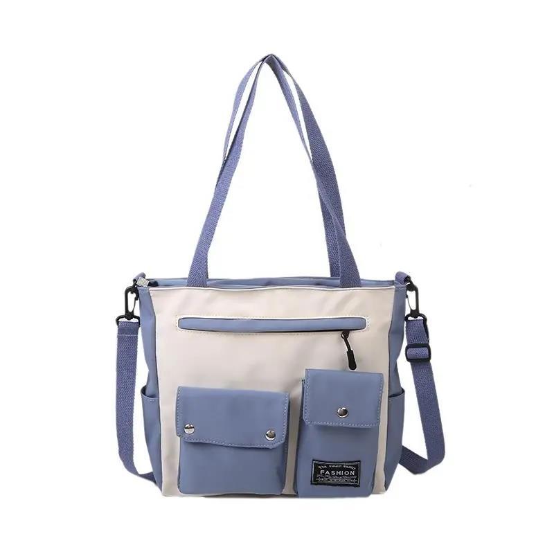 Large Capacity Canvas Bags Women Travel Casual Large Daily Shoulder Tote Handbag Simple