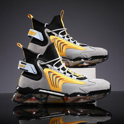 High Top Men's Basketball Shoes Spring Men's Shoes Korean Style Trendy Student Sneakers