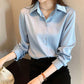Loosely Stacked White Shirts Are Thin Design Niche Tops Chiffon Shirts Women's Summer Work Wear Stand-up Collar Casual Shirts