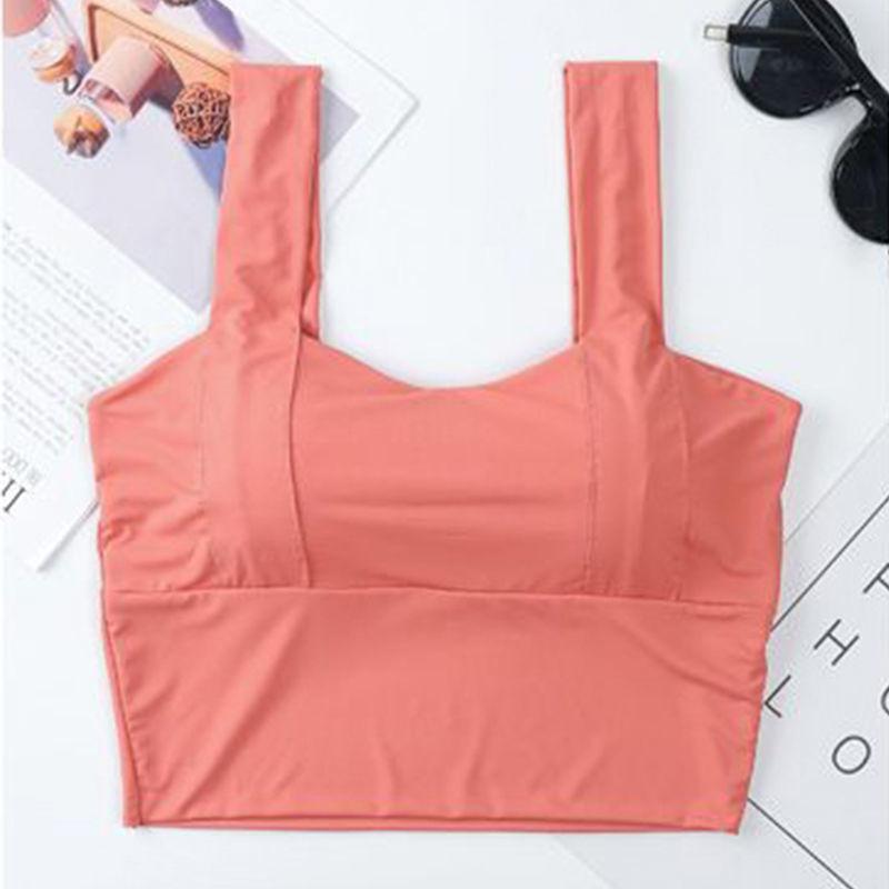 Sports Yoga Fitness Vest Body Shaping Beauty Back Thin Section Gathered Bra Wrapped Chest Yoga Running Bottoming Shirt Outer Wear Underwear Women