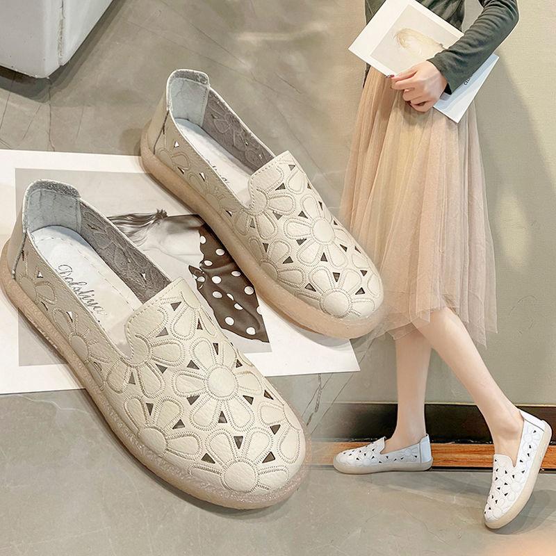 Hollow Nurse Shoes Spring  Summer Soft Sole Comfortable Pregnant Women Shoes Single Shoes Women Breathable Sports Shoes