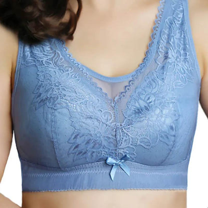 Ultra-thin Big Breasts Show Small Large Size Full Cup Text Gathers and Collects Auxiliary Breasts Without Sponge Soft and Skin-friendly Adjustable Bra