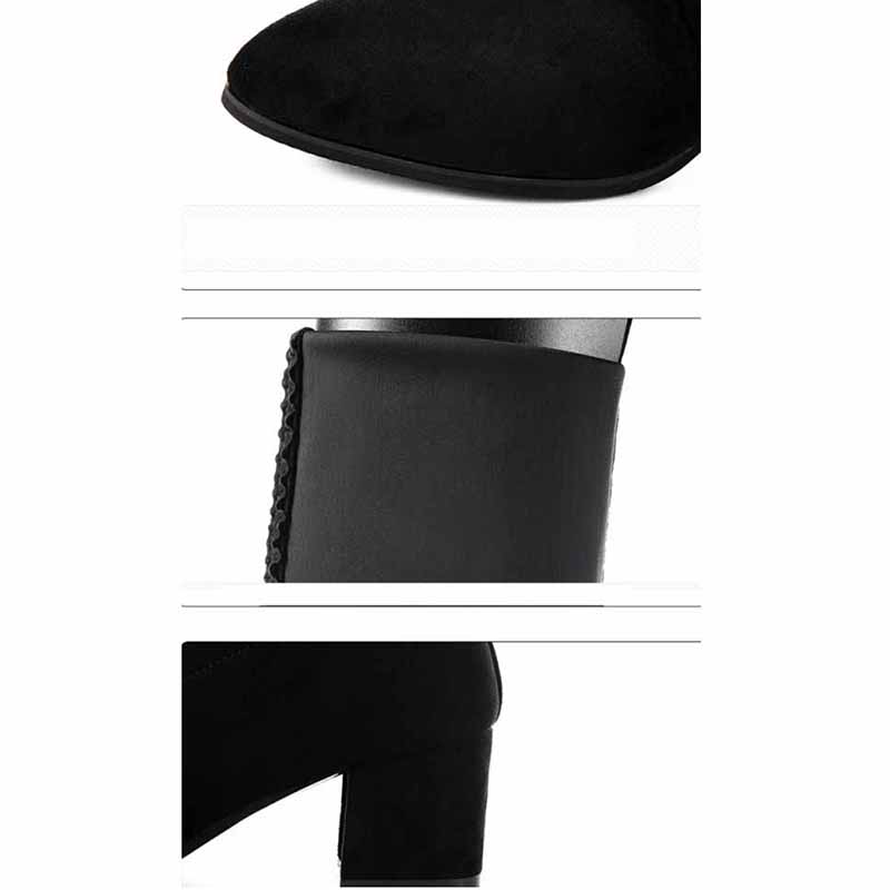 Over-the-knee Boots Women's Autumn and Winter High-heeled 5cm Stovepipe Boots Long Tube Women's Boots All-match Boots