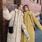 Cotton-padded Jacket Women's Knee-length Long Dongdaemun New Large Size Loose Thickened Thin Cotton-padded Jacket Female BF Student  Padded Jacket