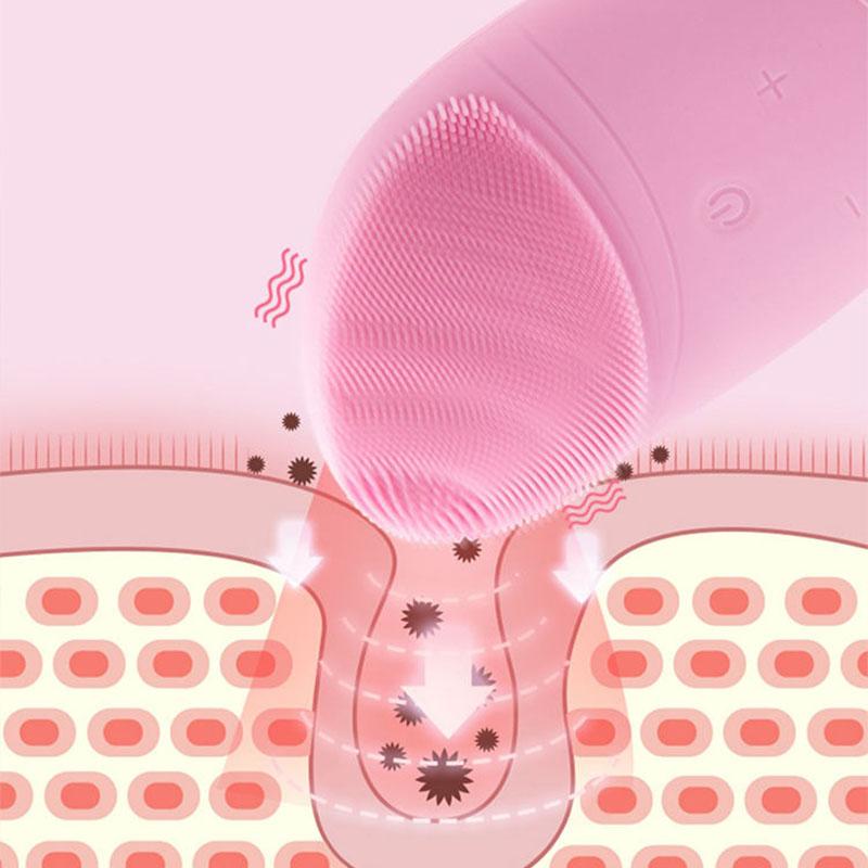 Facial Washing Artifact Electric Silicone Cleansing Facial Cleansing Instrument Pore Cleaner Rechargeable Facial Cleansing Instrument