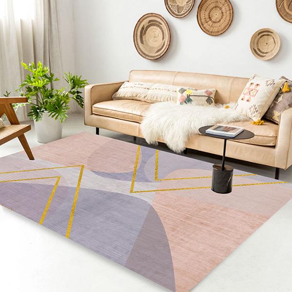 Nordic Minimalist Ins Style Geometric Living Room Sofa Coffee Table Bedroom Household Carpet Tatami Doormat Bedside Blanket