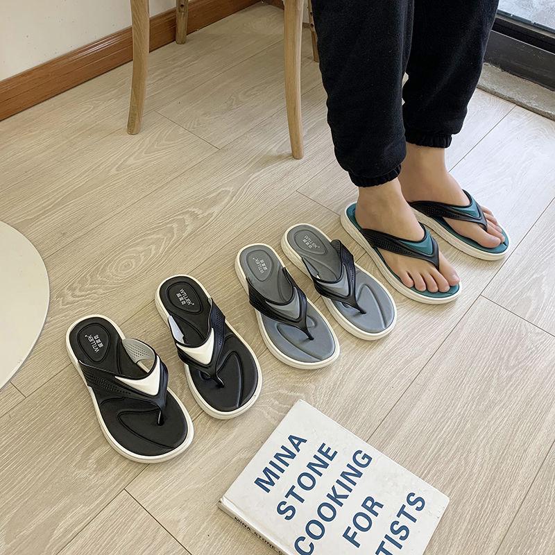 Summer Men's Flip Flops Fashion Trend Personality Wild Wear-resistant Men's Non-slip Sandals and Slippers Beach Shoes Men