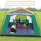 Outdoor Tent Two Rooms and One Living Room 4 To 6 People Thick Rainstorm Camping Tent