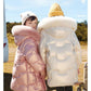 Children's Warm Down Jacket Girls Mid-length Plus Velvet Thickened Children's Clothing Kids Windbreaker