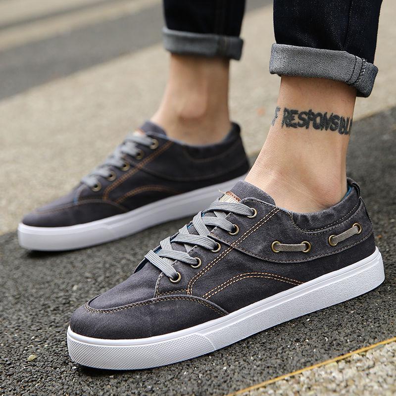 Spring Canvas Shoe Man Board Shoe Man Cloth Shoe All Go Together Student Recreational Shoe