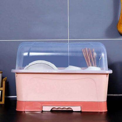 Cupboard Storage Tableware Cabinet Kitchen Shelf Cutlery Storage Box