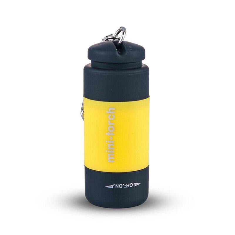 Mini LED Super USB Flashlight Outdoor Camping Small Torch Glare Lamp Pocke Keychains
