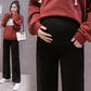 Maternity Trousers Cotton Casual Trousers Autumn Clothes Stretchy Belly Lift Loose Maternity Wide-leg Pants