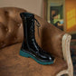 Boots Woman Martin Boots Thin Section Thick-soled Women's Boots Were Thin In The Tube Knight Boots Single Boots Leather Boots