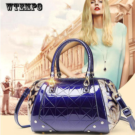 American Fashion Casual Leather Texture Handbags Shoulder Bag Messenger Bag