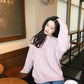 Women Winter Thick Warm Plus Size Knit Sweater Women Loose O-Neck Pullover Twist Pullover Sweater