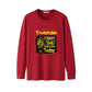 Men's clothing trend wild T-shirt long-sleeved men's cotton T-shirt round neck loose large size