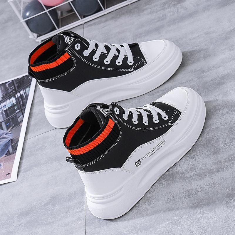 Fashion Non-slip High-top Shoes Outdoor All-match Spring and Summer Shoes Ladies Trendy Casual Work Shoes