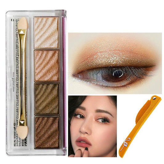 Eyebrow powder sweat-proof color eyebrow eye shadow Send eyebrow brush eyebrow knife two-color