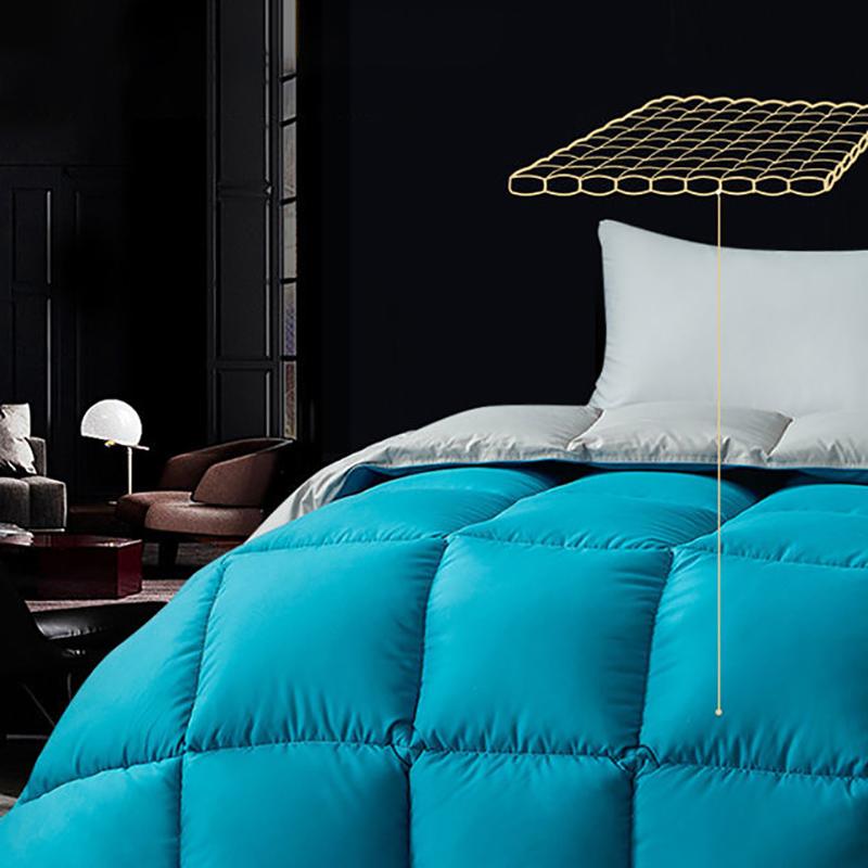 High-grade White Goose Down Duvets Quilt Thickening Winter Comforters Cotton Cover King Queen Twin Size