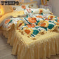 Bedding Sets Quilt Cover Cotton Four-piece Bedding Set Bed Skirt  Bed Linen Bed Cover Princess Style Duvet Cover Bedding Quilt Cover Bed Sheet