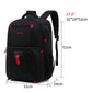 Men's Backpack Waterproof/Large Capacity /USB Charging Laptop Backpack 17 Inch School Bag for Boy Nylon/Canvas Black/Gray PS-501